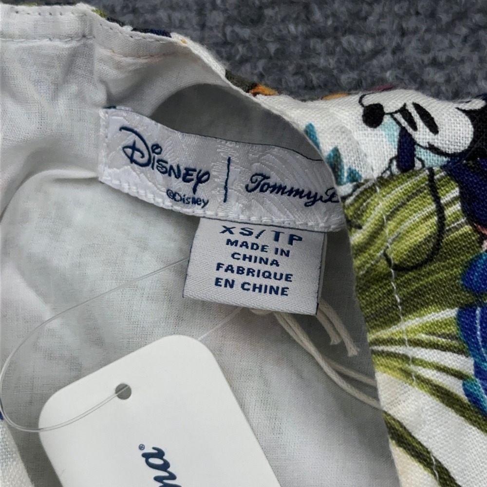 NEW Disney x Tommy Bahama Jungle Jubilee Shift Dress Womens XS 100% Linen Floral - Picture 2 of 11
